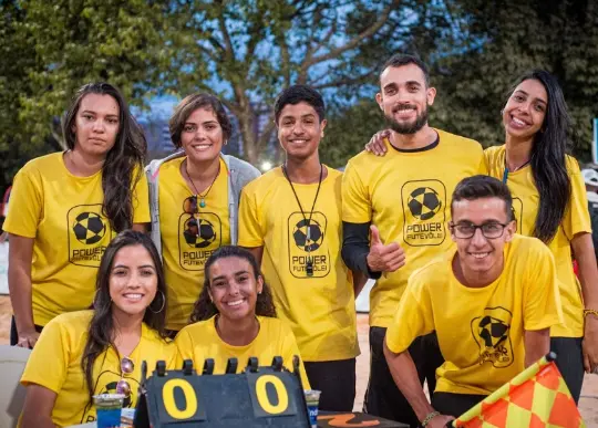 Uma Parte da equipe Power Futevôlei.